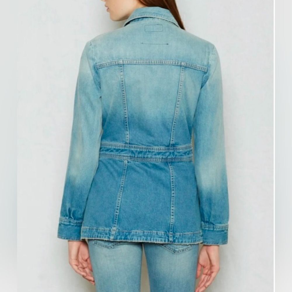 Current/Elliott Long Button Down Smocked The Fest… - image 3